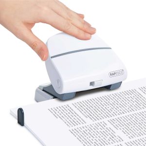 Rapesco Перфоратор P30, за 30 листа, бял