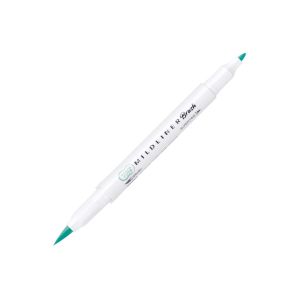 Zebra Маркер-четка Mildliner Brush&Marker Fluorescent, синьо-зелен