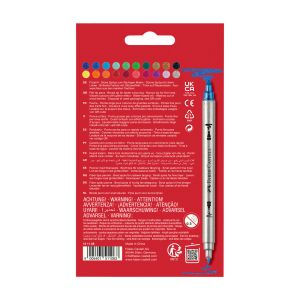 Faber-Castell Флумастери Glitter, двойни, 20 цвята