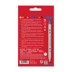 Faber-Castell Флумастери Glitter, двойни, 10 цвята