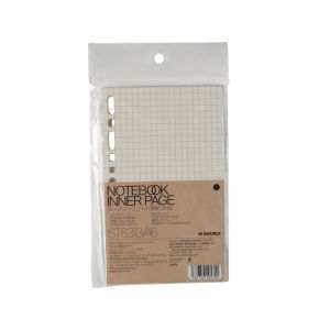 Sworld Листове за органайзер, А6, малки квадратчета, 50 листа