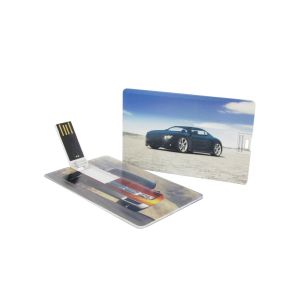 Office 1 USB флаш памет Credit Card, USB 2.0, 8 GB, без лого, бяла