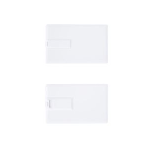 Office 1 USB флаш памет Credit Card, USB 2.0, 8 GB, без лого, бяла