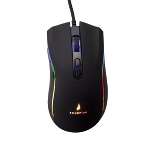 Мишка SureFire Hawk Claw, геймърска, с кабел, 7 бутона, RGB, USB