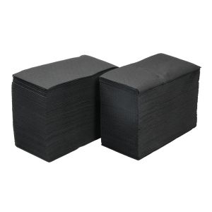 Салфетки, целулоза, двупластови, 1/8 сгъвка, 33 х 33 cm, черни, 150 броя