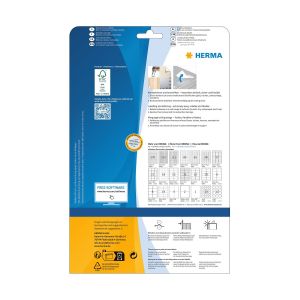 Herma Самозалепващи се етикети, A4, презалепващи, 35.6 х 16.9 mm, 80 броя, 25 листа
