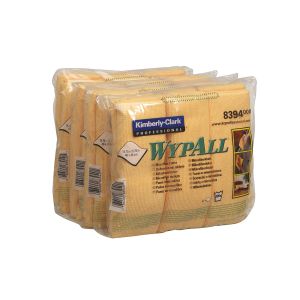 Микрофибърна кърпа Kimberly-Clark WypAll 8394, 40 х 40 cm, жълта, 6 броя