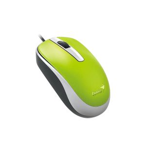 Мишка Genius DX-120, с кабел, USB Type-A, 3 бутона, зелена