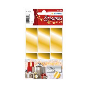 Herma Самозалепващи се етикети, 26 х 54 mm, златисти, 18 броя