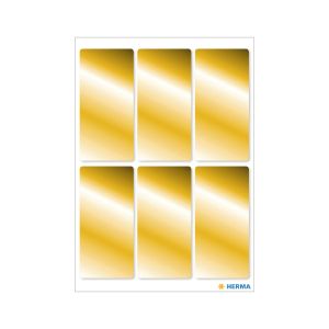 Herma Самозалепващи се етикети, 26 х 54 mm, златисти, 18 броя