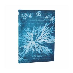 Paperblanks Тефтер Sea Flowers, Midi, мека корица, широки редове, 88 листа