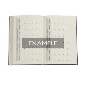 Paperblanks Планер Floralia, Maxi, хоризонтален, твърда корица, 80 листа, за 2025 година