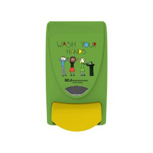 Диспенсър за сапун на пяна SCJohnson Kids Wash, зелен, 1 L