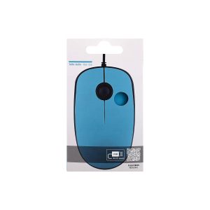 Мишка TNB Sunset, с кабел, USB Type-A, с адаптер USB Type-C, 3 бутона, синя