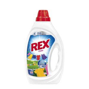 Перилен препарат Rex Color, гел, за цветно пране, 0.99 L, за 22 пранета