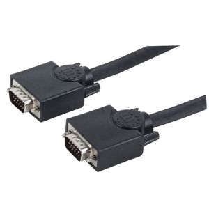 Кабел за монитор Manhattan, SVGA, HD15 M/M, 15 m, черен