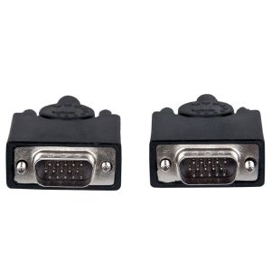 Кабел за монитор Manhattan, SVGA, HD15 M/M, 15 m, черен