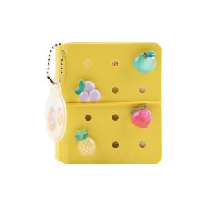 Sworld Тефтер ME, с 3 ринга, ластик, бели листове, 40 листа, жълт