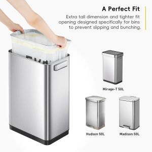 Торби за смет Eko, тип G, с връзка, 50-90 L, 10 броя