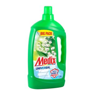 Препарат за почистване Medix Express & Shine, универсален, момина сълза, 1.4 L, зелен