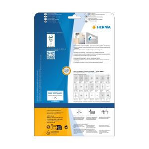 Herma Самозалепващи се етикети, A4, презалепващи, 210 х 297 mm, 1 брой, 25 листа