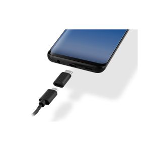 Адаптер TNB, Micro USB към USB Type-C, черен