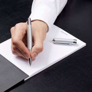 Hugo Boss Ролер Elemental, в кутия, сребрист