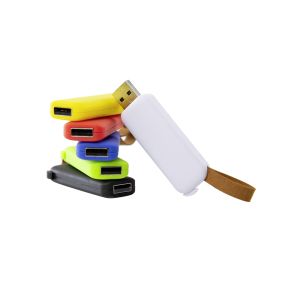 Office 1 USB флаш памет Slide, USB 2.0, 16 GB, без лого, червена