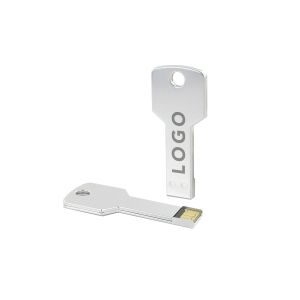 Office 1 USB флаш памет Stick key, USB 2.0, 8 GB, с форма на ключ, сребриста