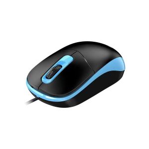 Мишка Genius DX-111, с кабел, USB Type-A, 3 бутона, синя