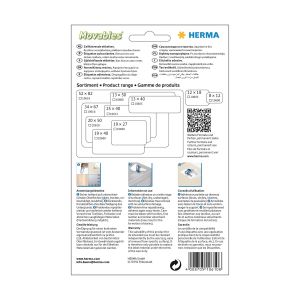 Herma Самозалепващи се етикети, за цени, 20 х 50 mm, бели, 480 броя, в кутия