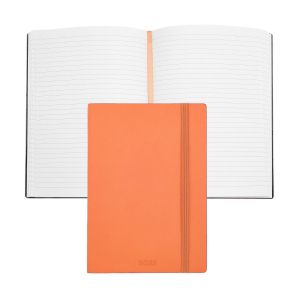 Hugo Boss Тефтер Pastel Classic, A5, на редове, оранжев
