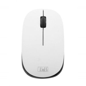 Mишка TNB Candy New, безжична, USB, 3 бутона, черно-бяла