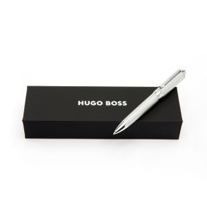 Hugo Boss Химикалка Elemental, в кутия, сребриста