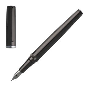 Hugo Boss Писалка Gear Metal, в кутия, тъмнозелена