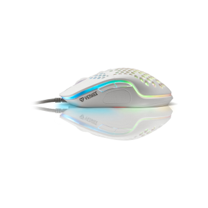Мишка Yenkee Shotgun 3030WE, геймърска, 6400 dpi, USB, бяла