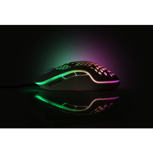 Мишка Yenkee Shotgun 3030WE, геймърска, 6400 dpi, USB, бяла