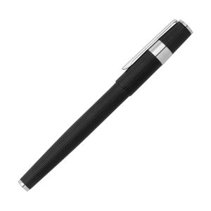 Hugo Boss Ролер Gear Pinstripe, в кутия, черно-сребрист