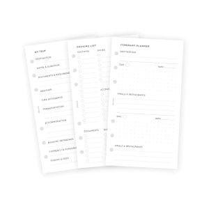 Filofax Пълнител за органайзер Minimal Personal, за пътуване