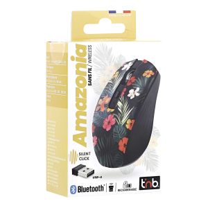 Мишка TNB Exclusiv Amazonia, безжична, Bluetooth, 1600 dpi, USB Type-A, 3 бутона, AA