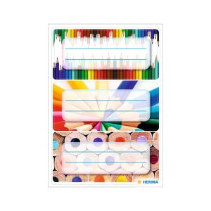 Herma Самозалепващи се етикети Моливи, ученически, 9 броя