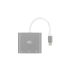 Адаптер TNB, троен, USB C, USB A, HDMI, 3 Ethernet порта