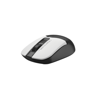 Мишка A4Tech Fstyler FG12S, безжична, безшумна, 3 бутона, AA, бяло-черна