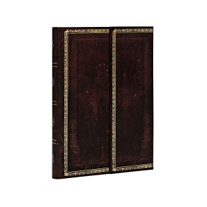 Paperblanks Тефтер Black Moroocan, Mini, широки редове, твърда корица, 88 листа