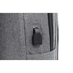 Office 1 Комплект раница за лаптоп, чанта и несесер Casablanca, 3 в 1, полиестер, сиви