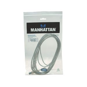 Кабел Manhattan, USB 2.0 A Male/USB 2.0 B Male, 5 m, USB Type A, USB Type B