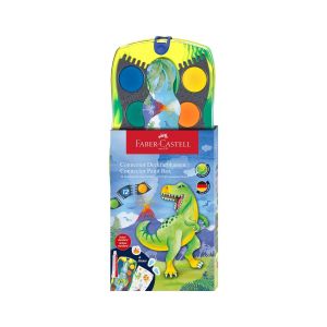 Faber-Castell Акварелни бои Динозавър Connector, 12 цвята