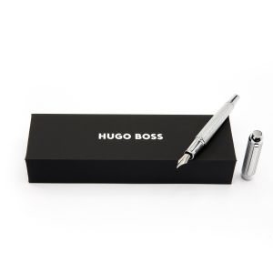 Hugo Boss Химикалка Essential Metal, в кутия, хром
