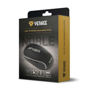 Мишка Yenkee YMS 2085WE, безжична, 2400 dpi, USB Type-A, 6 бутона, Li-Polymer, черна