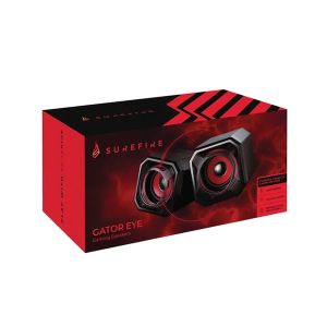 Тонколони SureFire Gator Eye, геймърски, 70 dB, 80 - 20000 Hz, 5 W, червени